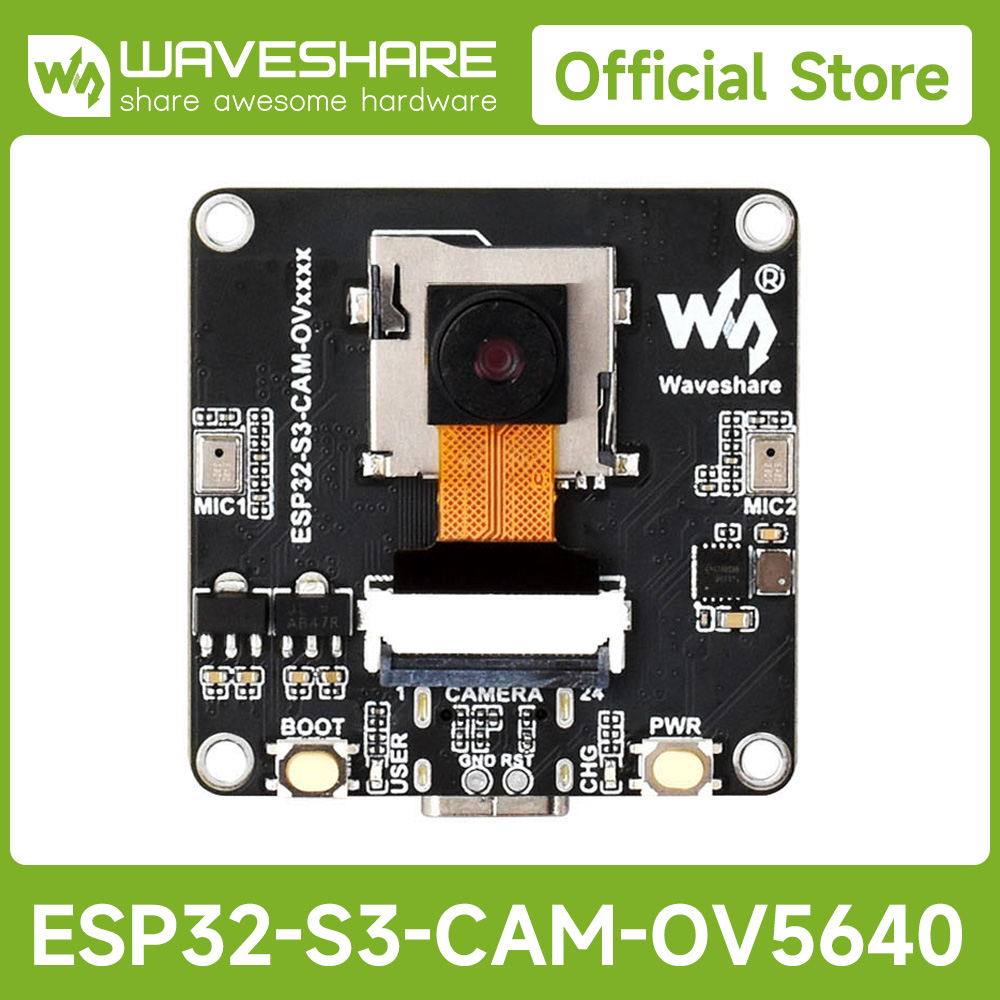 Waveshare Esp32 - Waveshare ESP32-S3 AIoT Kamera-Entwicklungsboard, integriertes Audio-Ein-