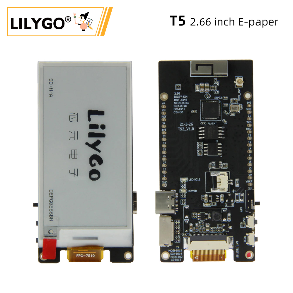 LILYGO® TTGO T5 2.66-Inch E-Pa – Ttgo Tdisplay Bewertung und Preis